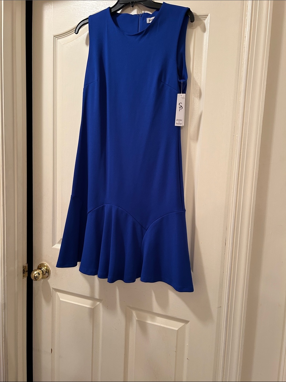 Shelby & Palmer Cobalt Blue Sleeveless Flared Hem Dress